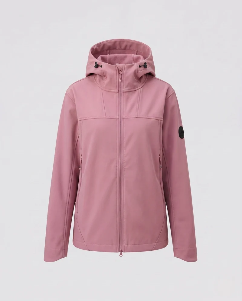 Damen wasserabweisende Outdoorjacke mit verstellbarem Kapuze Nord Taschen