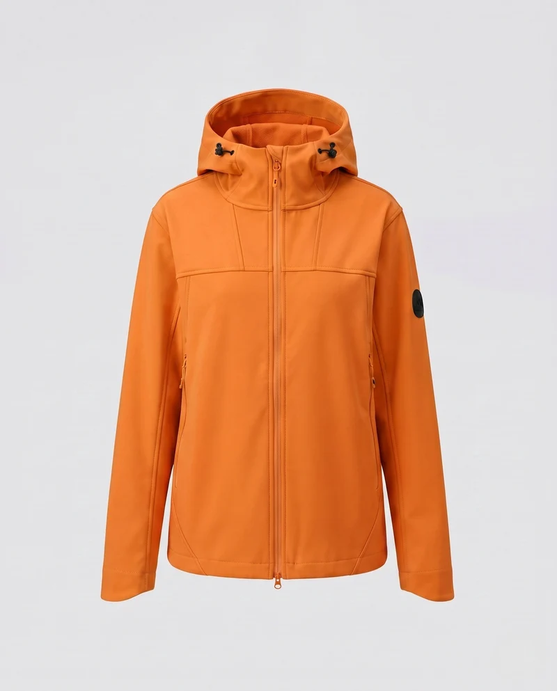 Damen wasserabweisende Outdoorjacke mit verstellbarem Kapuze Nord Taschen