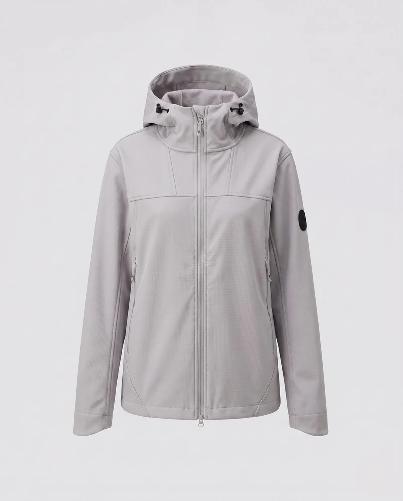 Damen wasserabweisende Outdoorjacke mit verstellbarem Kapuze Nord Taschen