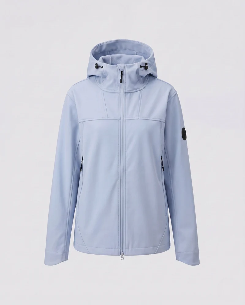 Damen wasserabweisende Outdoorjacke mit verstellbarem Kapuze Nord Taschen