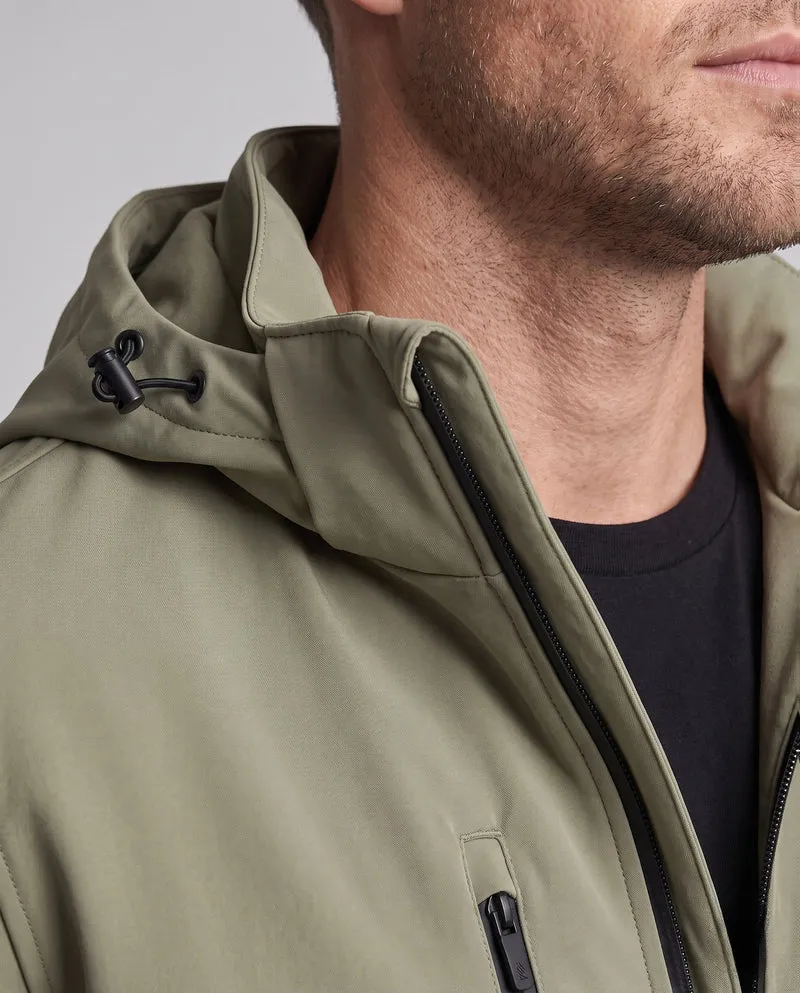 Herren atmungsaktive Outdoor-Jacke mit verstellbarem Kapuzenkragen Nord Taschen