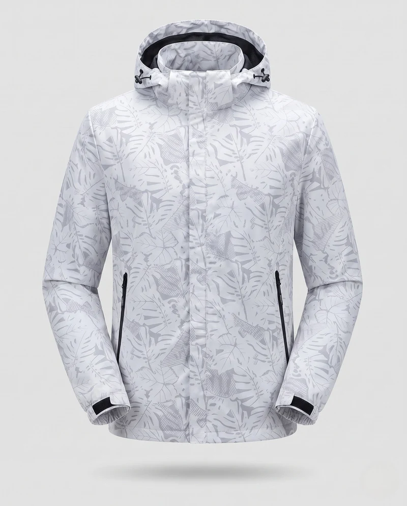 Herren atmungsaktive Übergangsjacke mit Kapuze Nord Taschen