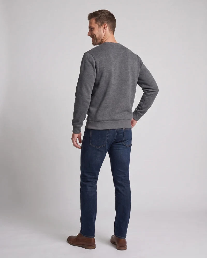 Männer Sweatshirt mit hohem Kragen Nord Taschen