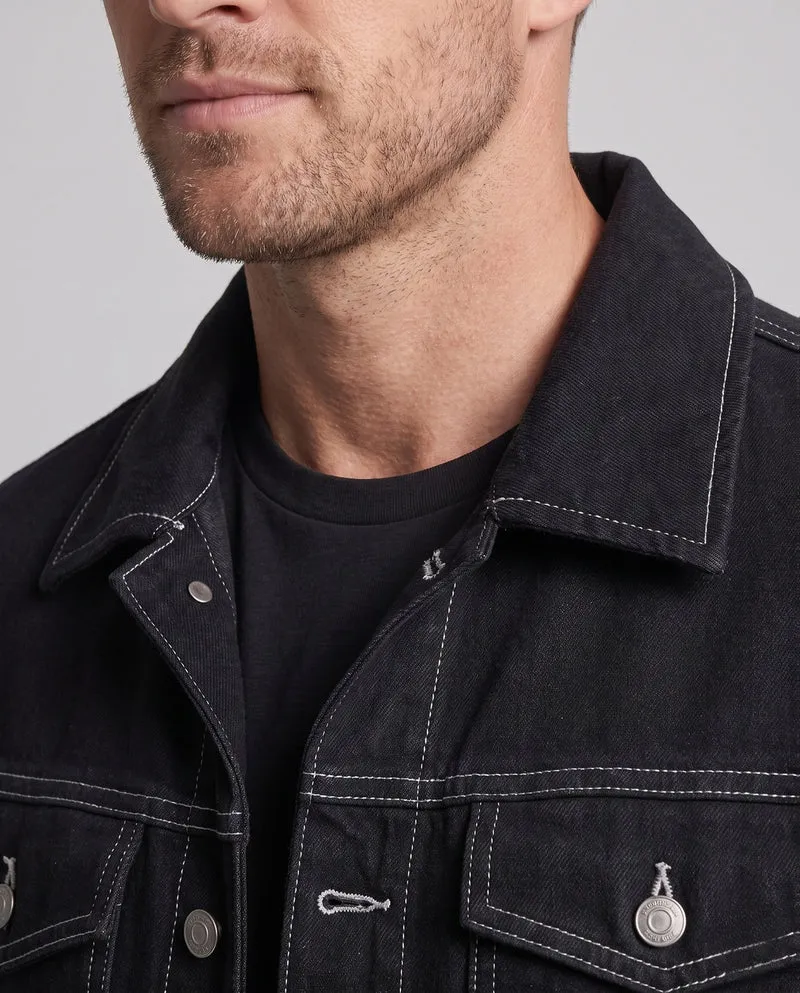 Herren elegante Jeansjacke mit Brusttaschen Nord Taschen