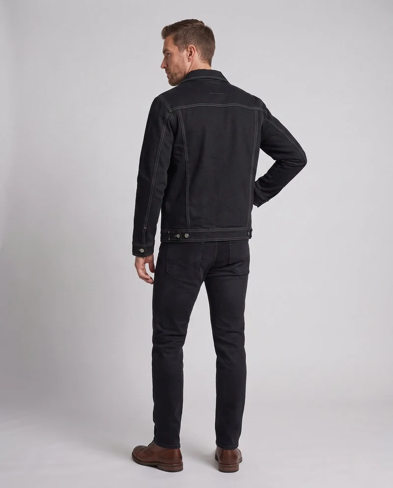 Herren elegante Jeansjacke mit Brusttaschen Nord Taschen
