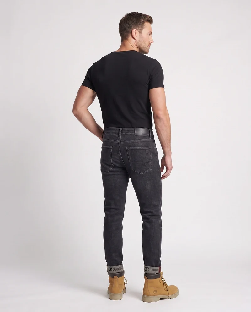 Herren elegante Slim Fit Jeans Nord Taschen