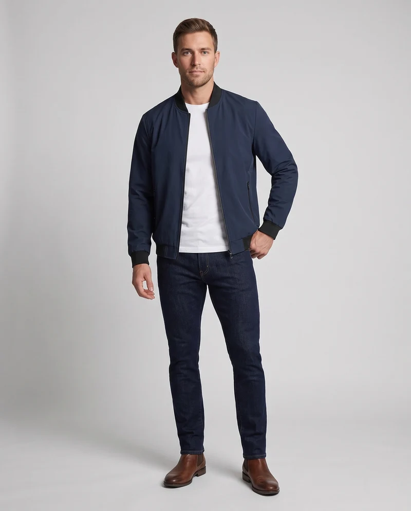 Herren elegante sportjacke Nord Taschen