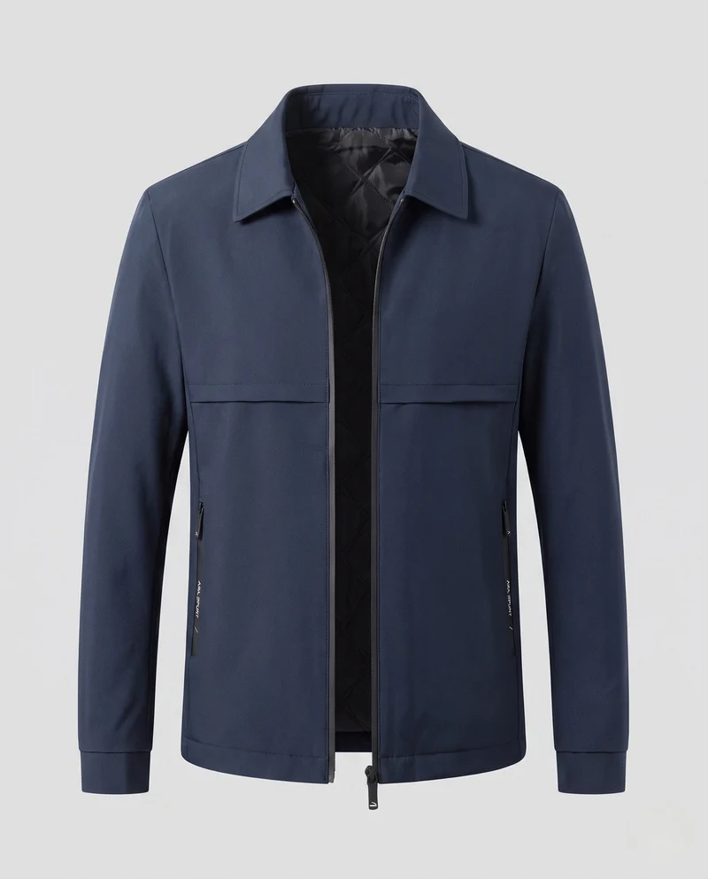 Elegante Übergangsjacke für Herren mit gestepptem Futter Nord Taschen