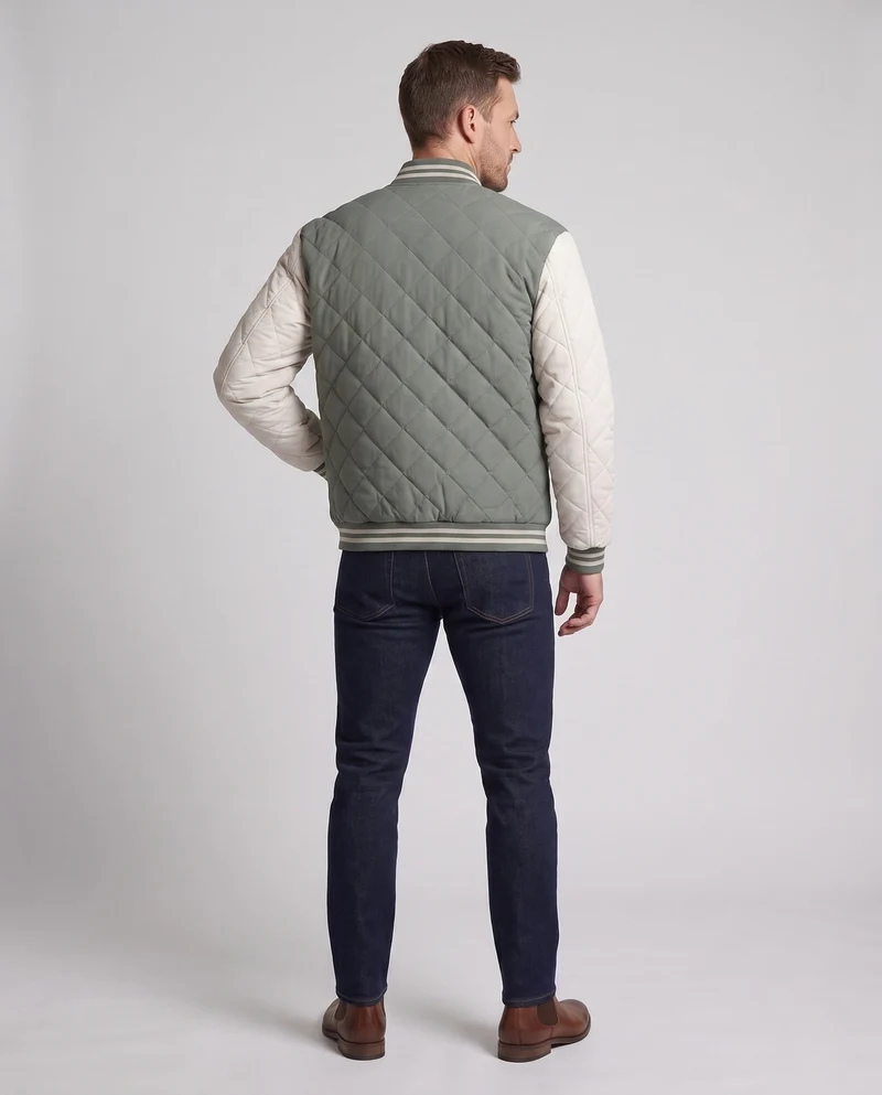 Herren Elegante und Isolierte gepolsterte Jacke Nord Taschen