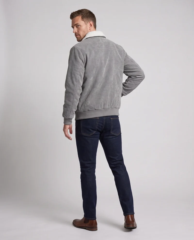 Herren Flauschige Strickjacke Nord Taschen