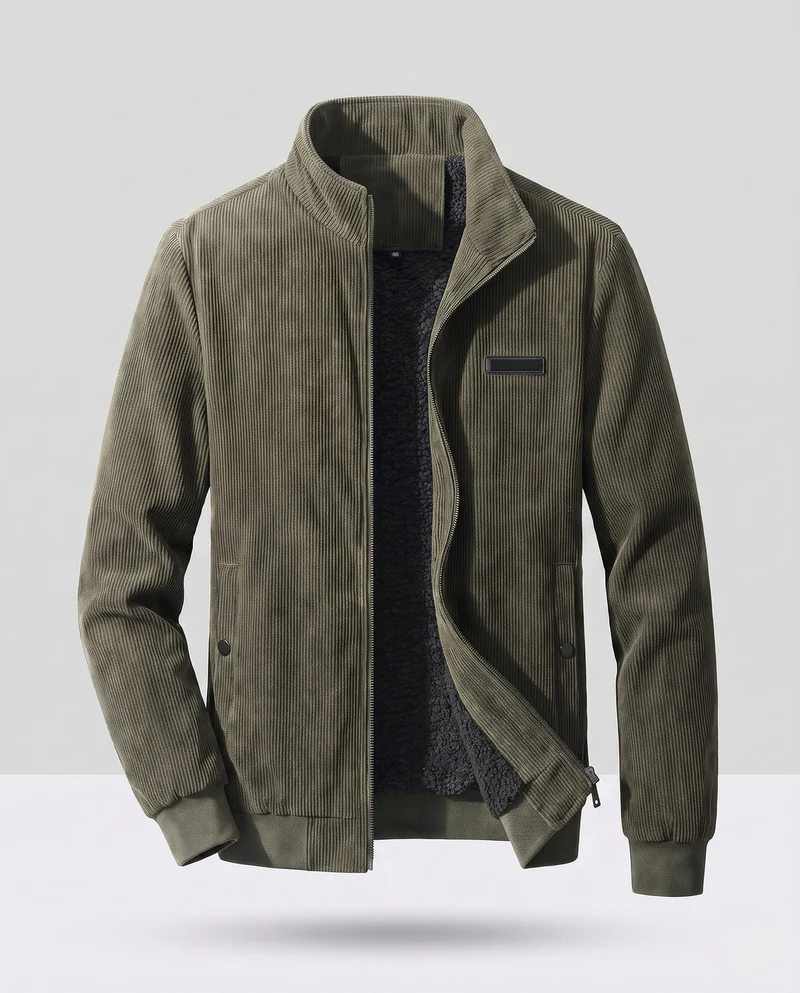 Herren Flauschige Strickjacke Nord Taschen