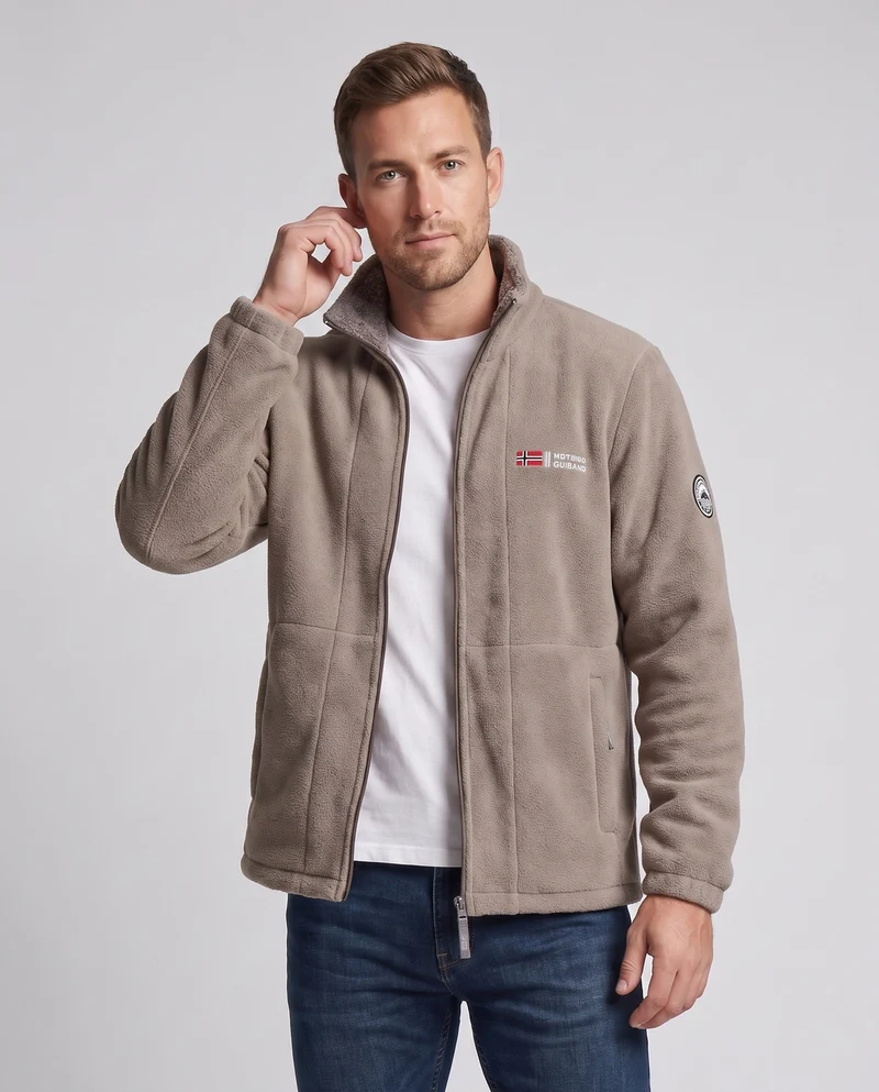 Herren Fleecejacke mit hochwertigem Innenfutter Nord Taschen