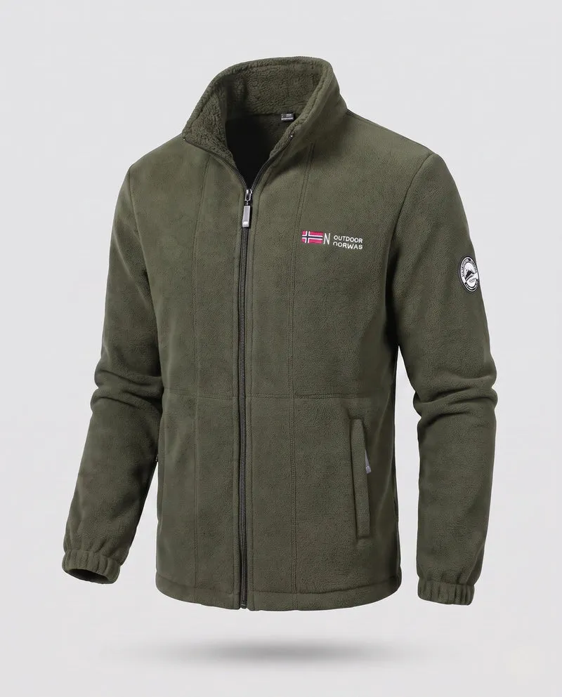 Herren Fleecejacke mit hochwertigem Innenfutter Nord Taschen