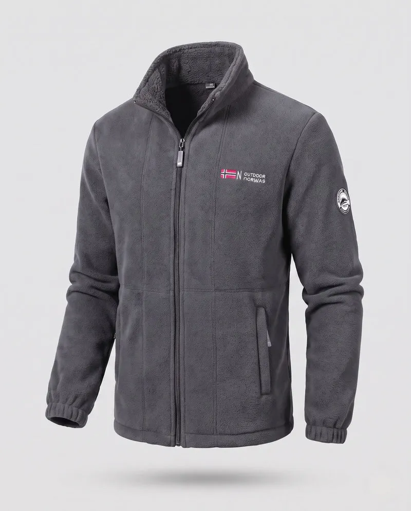 Herren Fleecejacke mit hochwertigem Innenfutter Nord Taschen