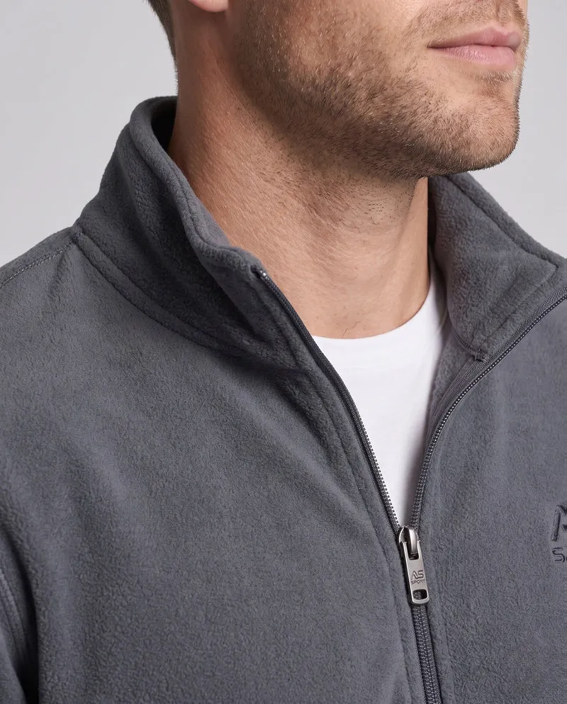 Herren Fleecejacke mit hohem Kragen und Taschen Nord Taschen