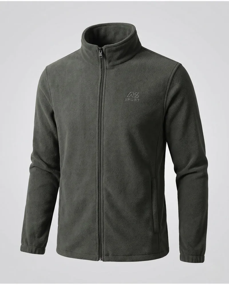 Herren Fleecejacke mit hohem Kragen und Taschen Nord Taschen
