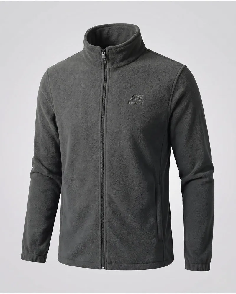 Herren Fleecejacke mit hohem Kragen und Taschen Nord Taschen