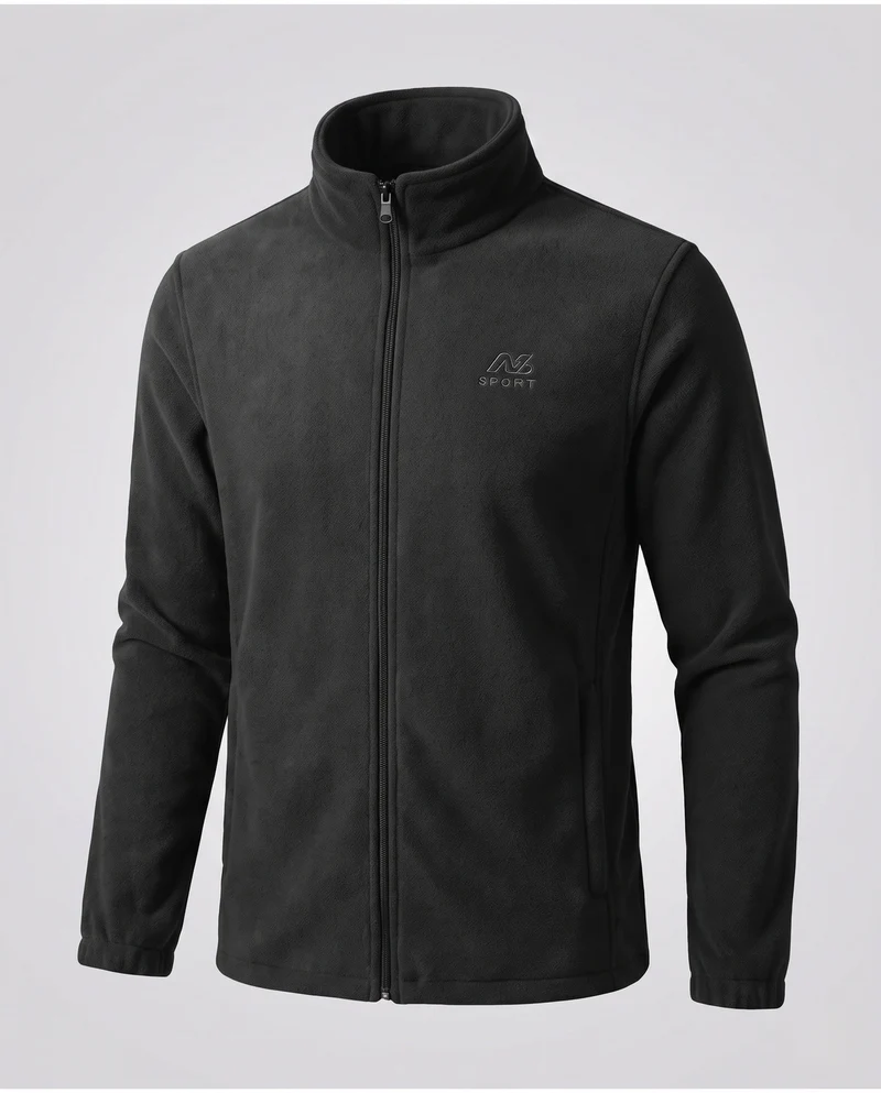 Herren Fleecejacke mit hohem Kragen und Taschen Nord Taschen