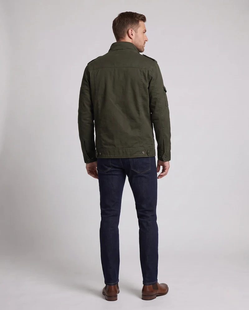 Herren Freizeitjacke im Militärstil Nord Taschen
