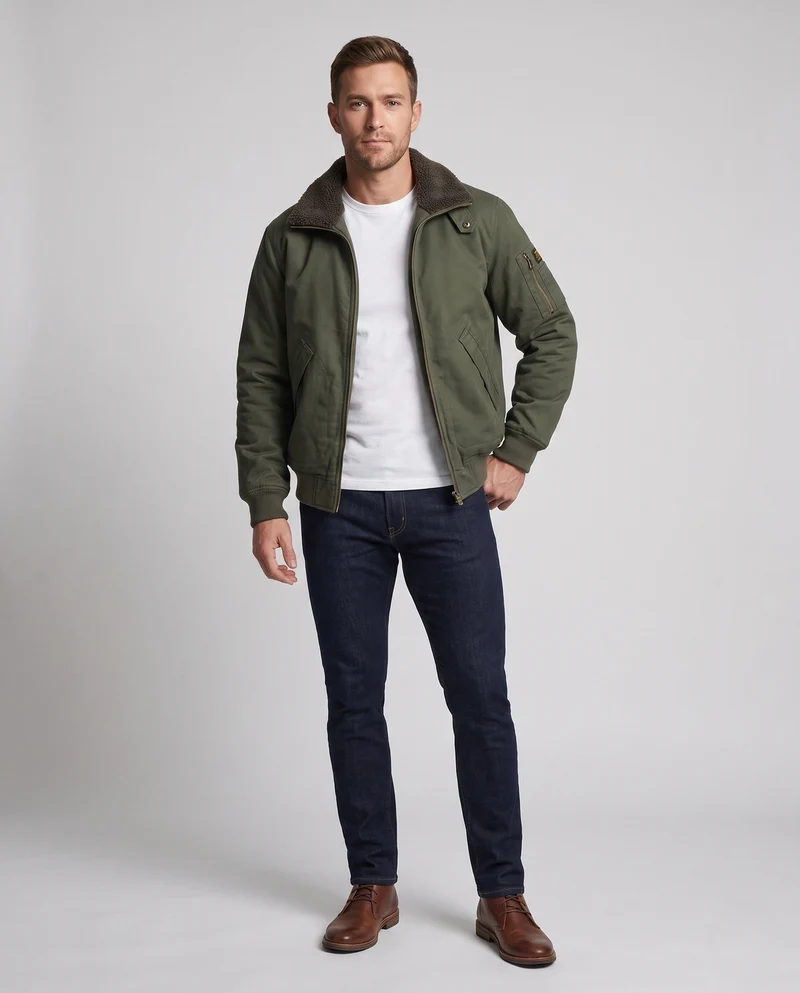 Herren Freize jacket mit Fleece-Futter Nord Taschen