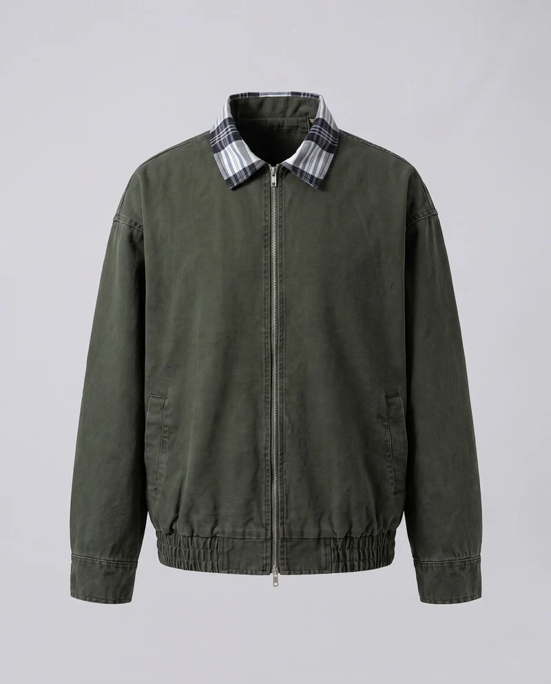 Herren Freizeitjacke mit entspanntem Karottenkragen Nord Taschen
