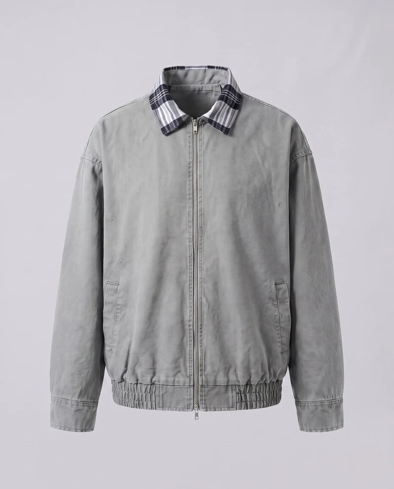 Herren Freizeitjacke mit entspanntem Karottenkragen Nord Taschen