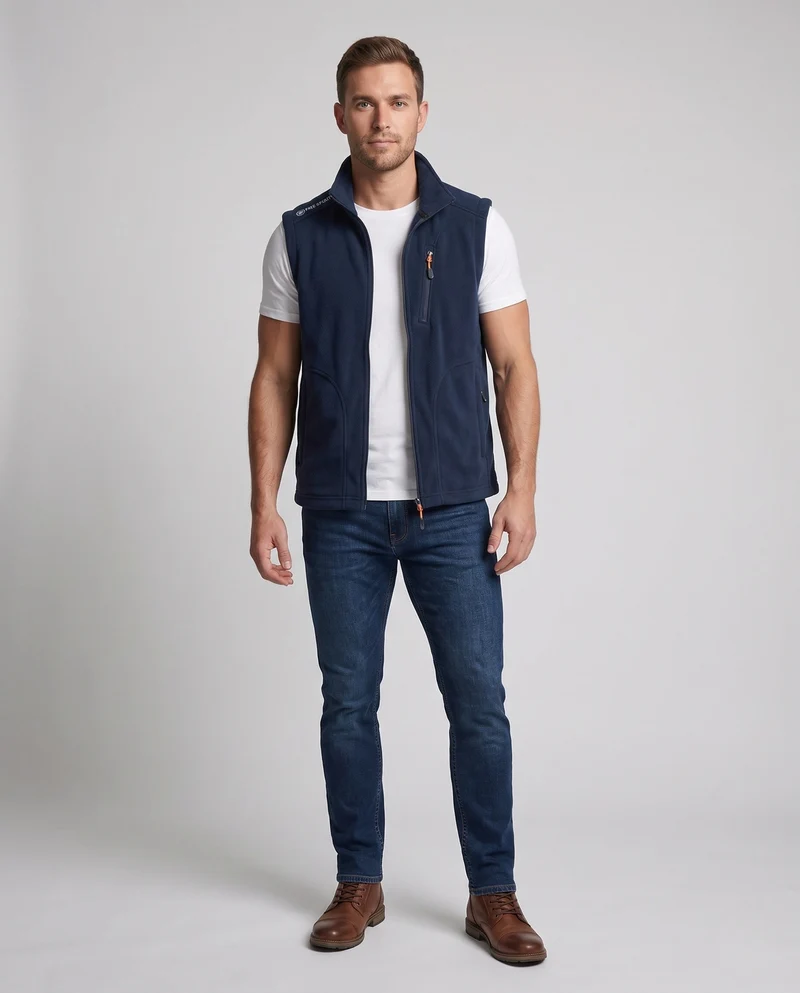 Herren Funktions-Fleece-Weste Nord Taschen