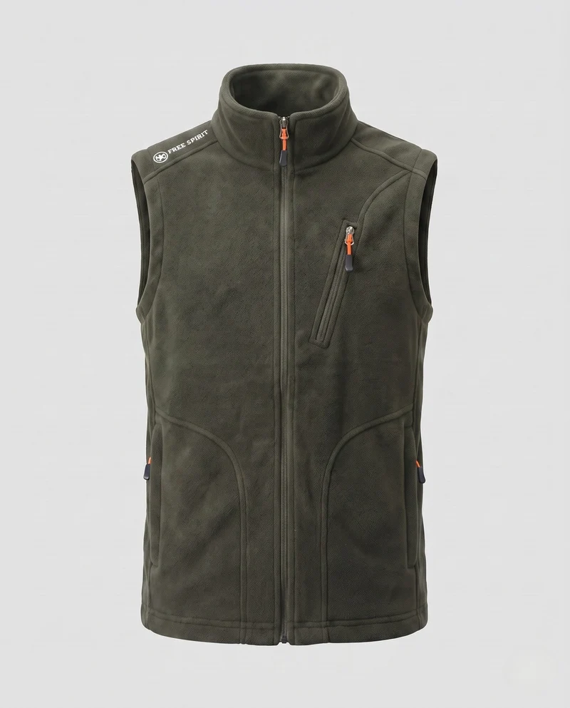 Herren Funktions-Fleece-Weste Nord Taschen