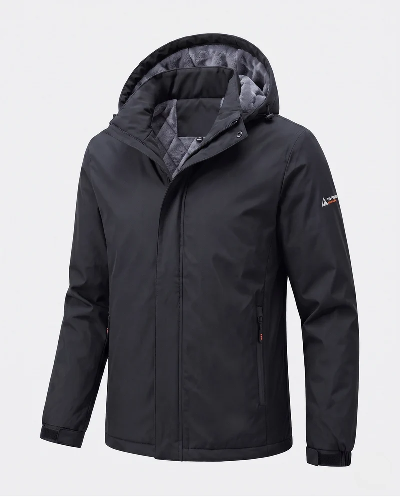 Herren Funktions Outdoorjacke mit Kapuze Nord Taschen