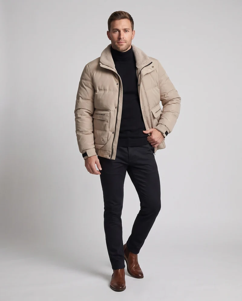 Herren isolierte Freizeitjacke Nord Taschen