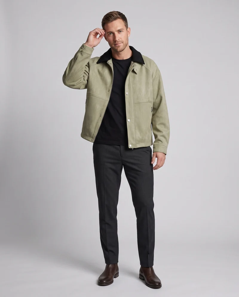 Herren Schnitt Utility Jacke Nord Taschen