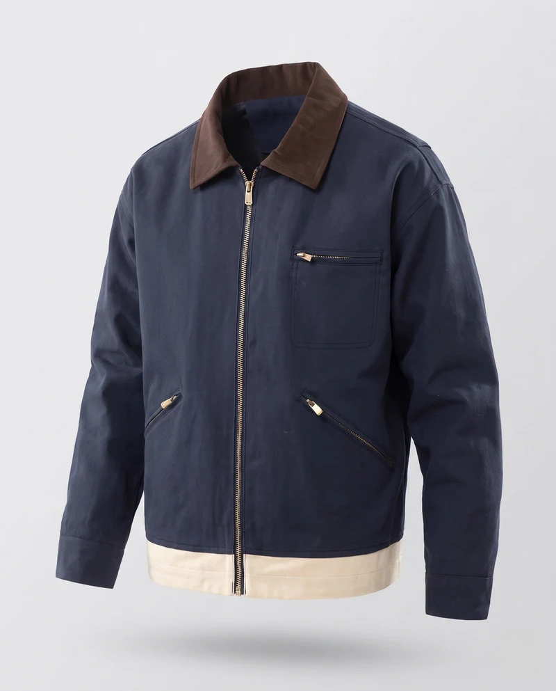 Herren Klassische Arbeitsjacke Nord Taschen