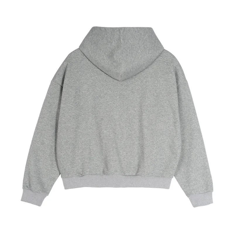Unisex Zip-Hoodie mit karierter Kapuzenfütterung und kastiger Oversize-Passform Nord Taschen