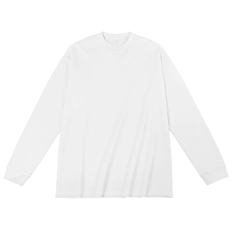 Unisex Oversized Langarm-Basicshirt aus Bio-Baumwolle mit Rundhalsausschnitt Nord Taschen