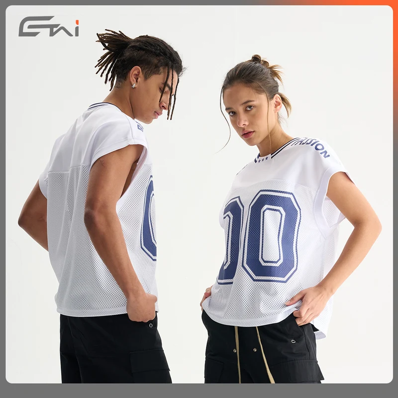 Unisex Atmungsaktives Mesh-Sporttop ohne Ärmel mit geripptem Polokragen Nord Taschen