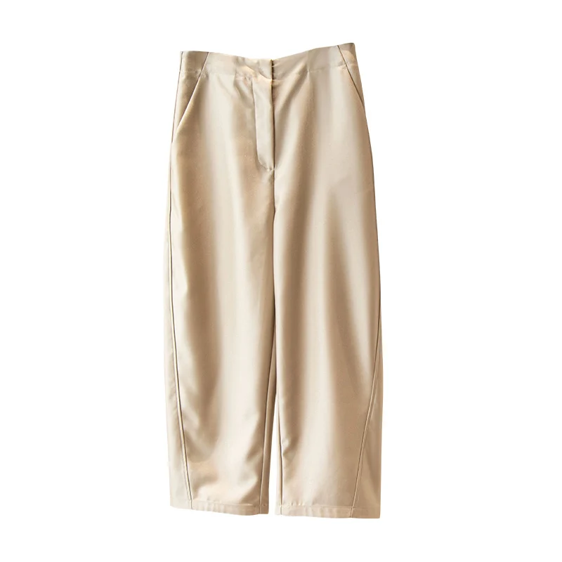 Damen Elegante weite Stoffhose Nord Taschen
