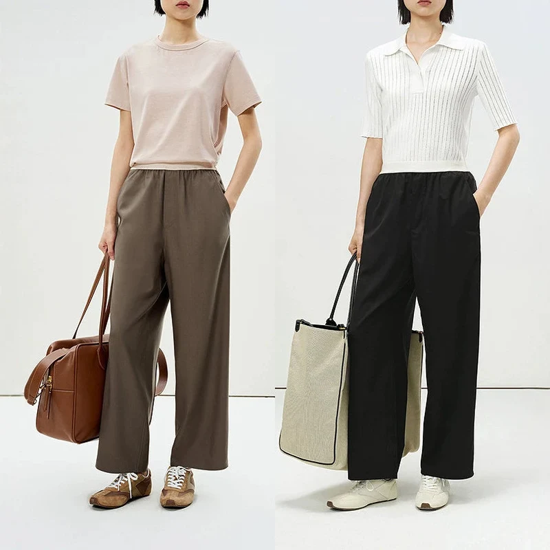 Damen Elegante Weite Hose Nord Taschen