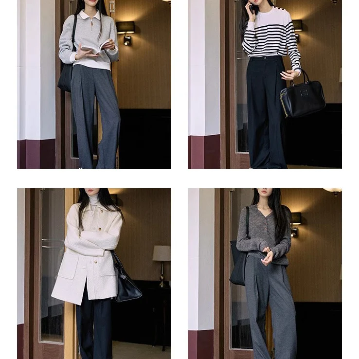 Damen Elegante, weite Anzughose Nord Taschen