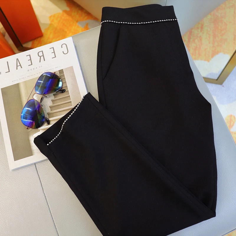 Damen Elegante undmodische Bundfaltenhose Nord Taschen