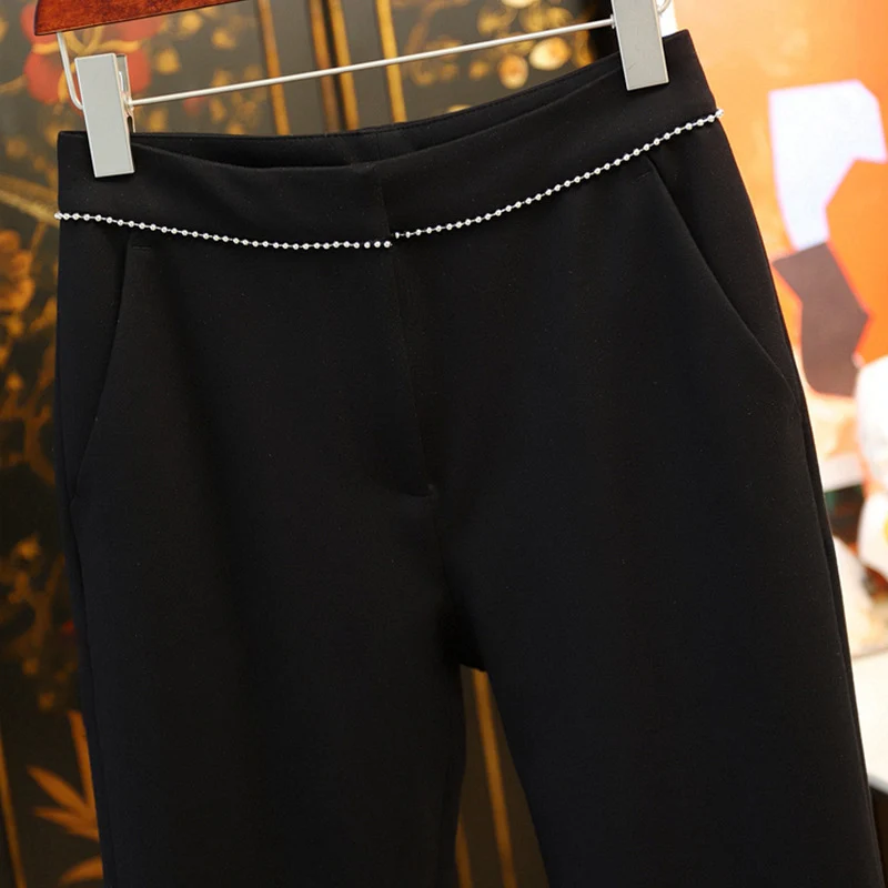 Damen Elegante undmodische Bundfaltenhose Nord Taschen