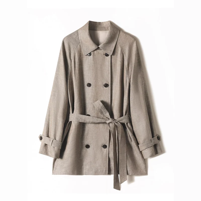 Damen Elegante und zeitlose Trenchjacke Nord Taschen
