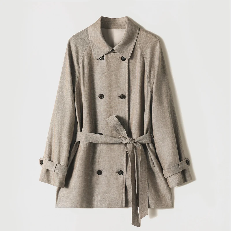 Damen Elegante und zeitlose Trenchjacke Nord Taschen