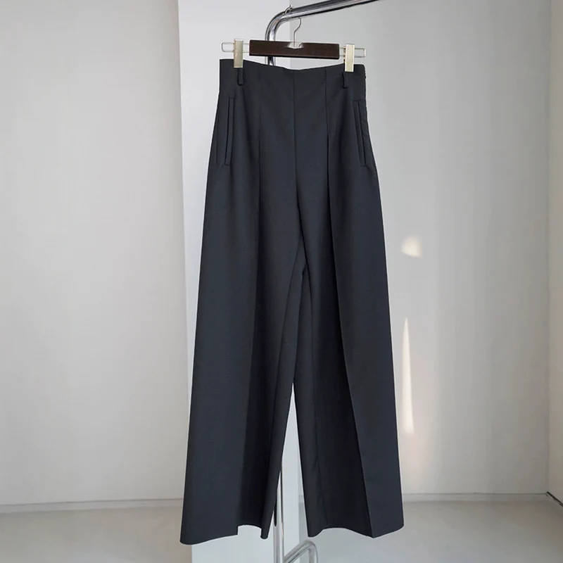 Damen Elegante und weite Stoffhose Nord Taschen