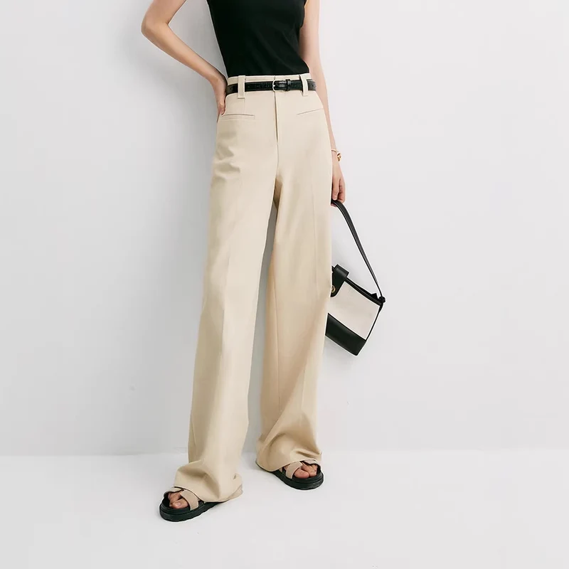 Damen Elegante und weite Hochbahn-Hose Nord Taschen