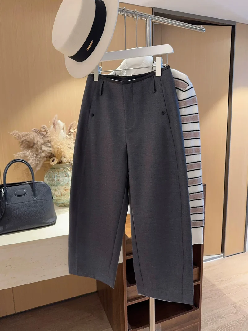 Damen Elegante und weite Anzughose Nord Taschen