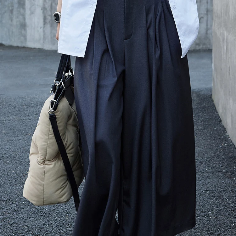 Damen Elegante und weit geschnittene Palazzo-Hose Nord Taschen