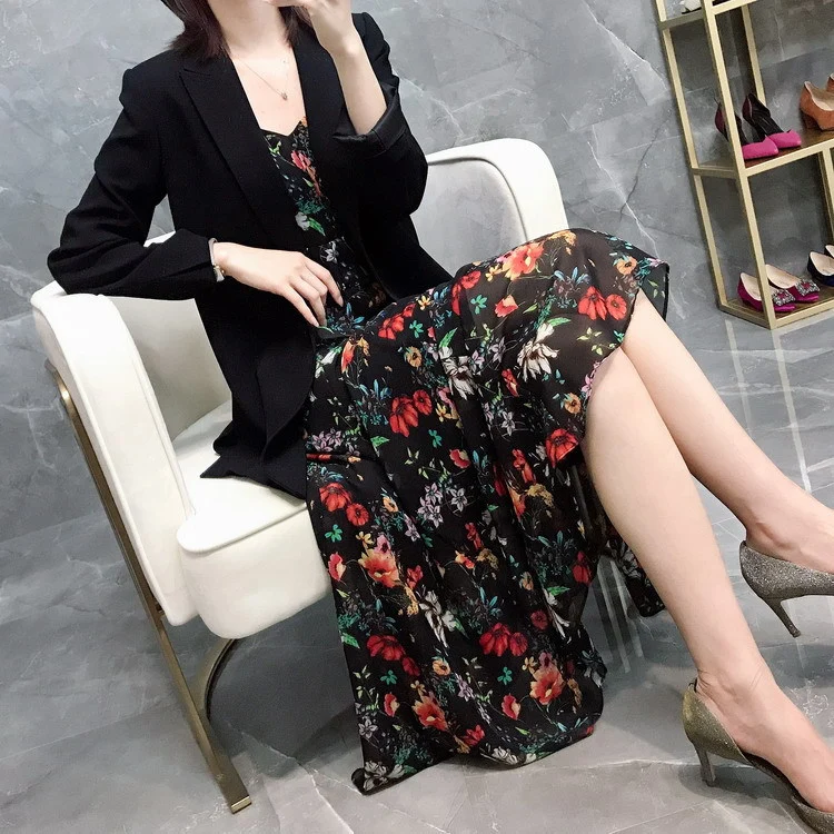 Damen Elegante und vielseitige Longjacke Nord Taschen