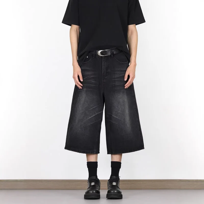 Herren Modische Dialen Denim-Cargo-Shorts Nord Taschen