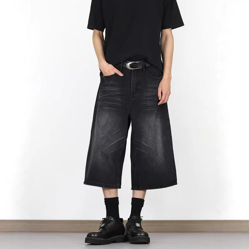 Herren Modische Dialen Denim-Cargo-Shorts Nord Taschen