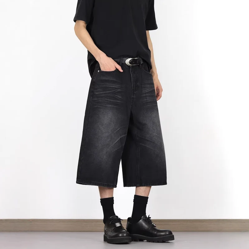 Herren Modische Dialen Denim-Cargo-Shorts Nord Taschen